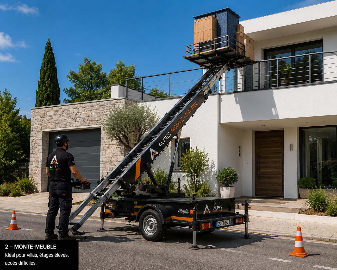 Monte-charge pour intervention en immeuble